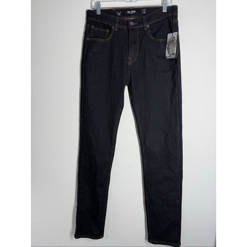NWT MBX Denim Men’s Slim Straight Dark Blue Size 32W/ 32L